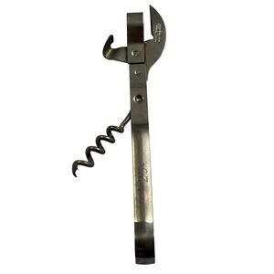 Vintage Tool Steel Tempered Manual Can Bottle Cork Opener 25€